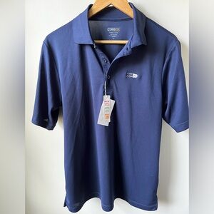 CORE 365 NWT Polo Shirt Moisture Wicking Antimicrobial UV Protection Navy Blue S